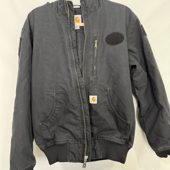 Carhartt Other - Vintage Carhartt Jacket Men’s  Large Black Bomber Rugged Hunting Fishing